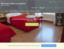 Tablet Screenshot of hotelsercotellosllanos.com